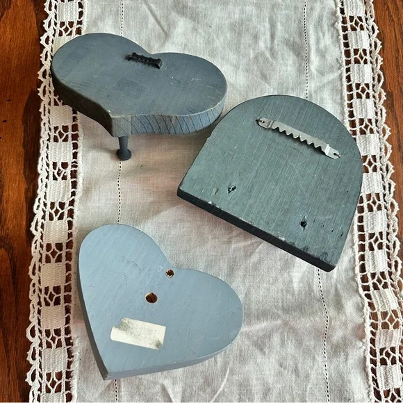 Heart-Shaped Wall Hooks lot of 3 - Picture 8 of 8